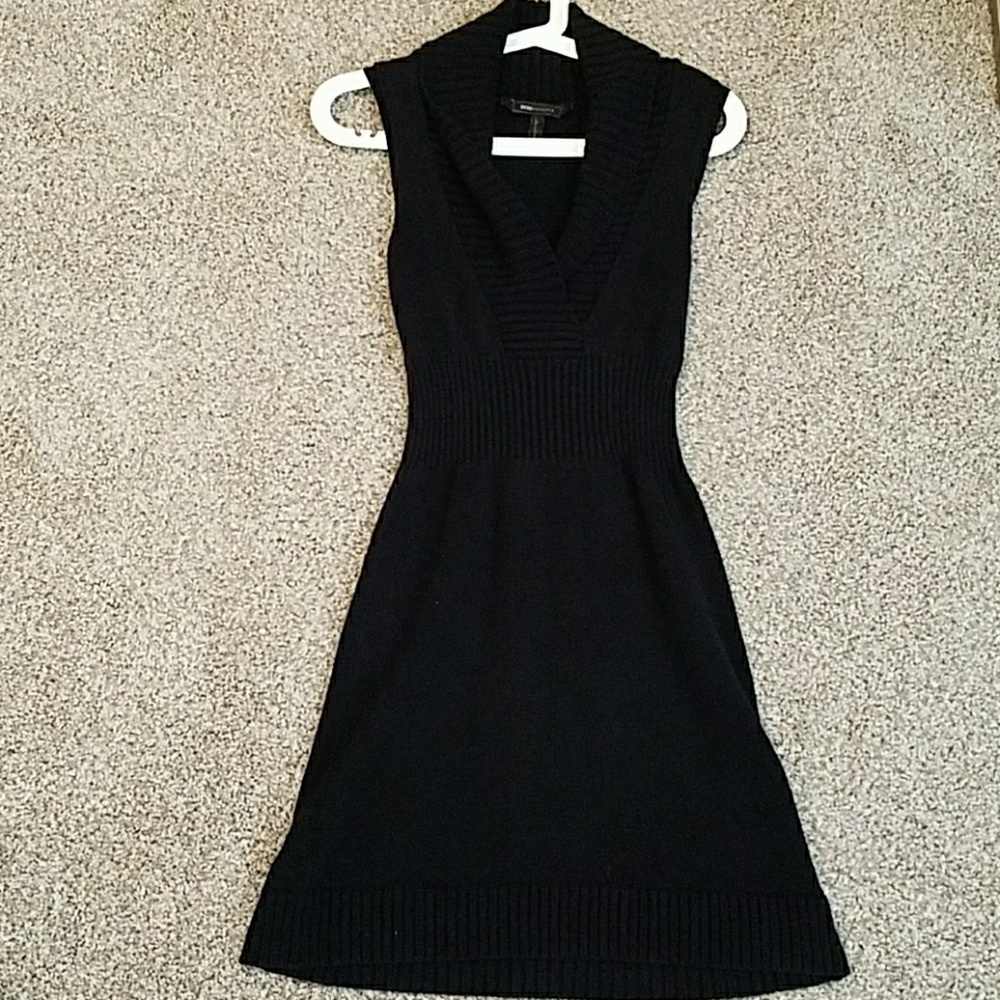BCBG fitted black dress